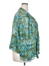 Maggie Barnes 100% Polyester Teal Kimono Size 32 - photo 4