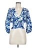 Zara Blue 3/4 Sleeve Blouse Size M - photo 1