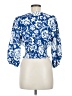 Zara Blue 3/4 Sleeve Blouse Size M - photo 2