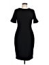 Calvin Klein Solid Black Cocktail Dress Size 10 - photo 1