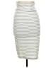 Ripe Stripes Gray White Casual Skirt Size M - photo 2