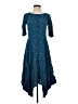 Assorted Brands 100% Rayon Blue Casual Dress Size XS - photo 1