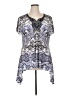 World Unity Print Gray Short Sleeve Top Size XL - photo 1