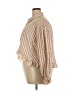 Unbranded 100% Polyester Checkered-gingham Tan 3/4 Sleeve Blouse Size XXL - photo 5