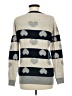 Comme Toi Hearts Gray Pullover Sweater Size M - photo 2