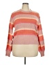 LC Lauren Conrad Stripes Orange Pullover Sweater Size XXL - photo 1