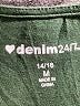 DENIMiCITY Green 3/4 Sleeve Top Size 14 - photo 3