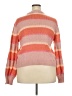 LC Lauren Conrad Stripes Orange Pullover Sweater Size XXL - photo 2