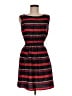 Speed Control 100% Polyester Stripes Red Casual Dress Size M - photo 1