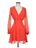 Bebe 100% Polyester Orange Cocktail Dress Size 0 - photo 1