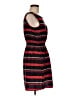Speed Control 100% Polyester Stripes Red Casual Dress Size M - photo 4