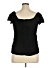 Maurices 100% Rayon Black Short Sleeve Top Size XL - photo 2