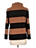Talbots 100% Polyester Stripes Brown Turtleneck Sweater Size L (petite) - photo 2