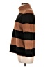 Talbots 100% Polyester Stripes Brown Turtleneck Sweater Size L (petite) - photo 5