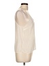 Diane von Furstenberg 100% Polyester Ivory Sleeveless Blouse Size 10 - photo 4