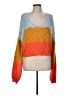Crescent Color Block Orange Pullover Sweater Size M - photo 1
