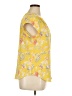 Fun2Fun Yellow Short Sleeve Blouse Size L - photo 4