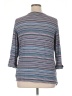 Jessica Simpson Stripes Blue 3/4 Sleeve Blouse Size XL - photo 2