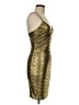 Lulus 100% Polyester Metallic Gold Cocktail Dress Size M - photo 4