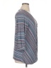 Jessica Simpson Stripes Blue 3/4 Sleeve Blouse Size XL - photo 4
