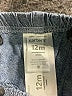 Carter's 100% Cotton Chevron-herringbone Blue Denim Shorts 9-12 MO / 12 MO - photo 3