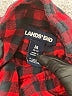 Lands' End 100% Cotton Checkered-gingham Red Long Sleeve Button-Down Shirt Size M - photo 7