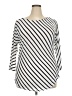 INC International Concepts Stripes White Silver Pullover Sweater Size XXL - photo 1