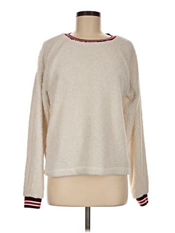 Hem & Thread Pullover Sweater (view 1)