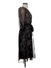 DKNY 100% Polyester Animal Print Black Cocktail Dress Size 0 - photo 4