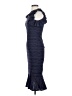 Slate & Willow Chevron-herringbone Blue Cocktail Dress Size 4 - photo 5