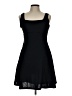 Shein Solid Black Casual Dress Size L - photo 1