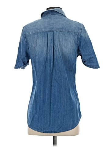Adriano Goldschmied 3/4 Sleeve Button-Down Shirt (view 2)
