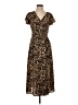 Sienna Sky 100% Polyester Animal Print Brown Casual Dress Size S - photo 1