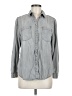 Chico's 100% Tencel Gray Long Sleeve Button-Down Shirt Size M - photo 1