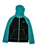 The North Face 100% Polyester Teal Zip Up Hoodie Size 7 (estimated) - photo 1
