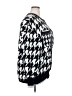River Island Houndstooth Black Cardigan Size 22 - photo 4