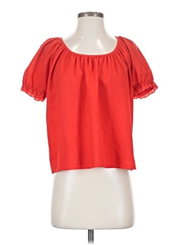 TeXTURE & THREAD Madewell Short Sleeve Blouse (view 1)
