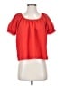 TeXTURE & THREAD Madewell Red Short Sleeve Blouse Size S - photo 1