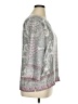 Lila Rose 100% Polyester Gray 3/4 Sleeve Blouse Size XL - photo 4