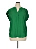 Cynthia Steffe 100% Polyester Green Short Sleeve Blouse Size XL - photo 1
