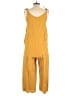 Assorted Brands Solid Yellow Jumpsuit Size L (estimated) - photo 2