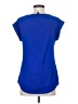 Express Solid Blue Short Sleeve Top Size XS - photo 2