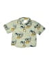 Batman 100% Cotton Tropical Green Short Sleeve Button-Down Shirt Size 2T - photo 1