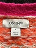 On 34th 100% Polyester Orange Cardigan Size L - photo 7