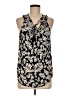 Elle 100% Rayon Black Sleeveless Blouse Size M - photo 1