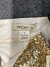 Arden B. 100% Polyester Metallic Gold Shorts Size S - photo 3