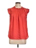 Monteau 100% Polyester Orange Sleeveless Blouse Size L - photo 1