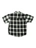 Apparatus 100% Cotton Plaid Black Short Sleeve Button-Down Shirt Size 5 - 6 - photo 2