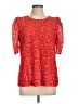 Halogen Red Short Sleeve Blouse Size L - photo 1