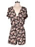 French Grey Floral Black Romper Size M - photo 1